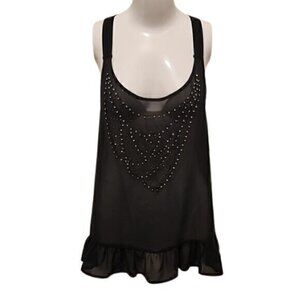 [Pins & Needles] Sheer Crossback Tank - Size S